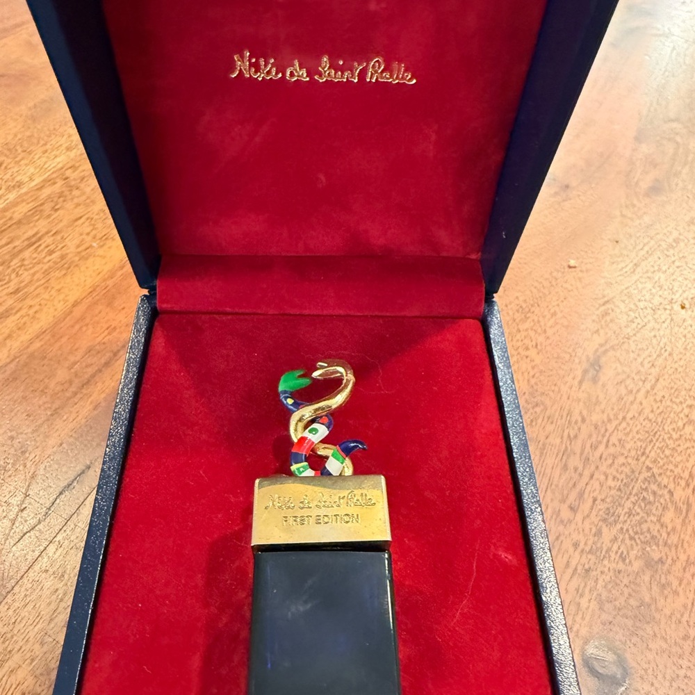 Nicki de Saint Phalle First Edition Enamel Snake Perfume Bottle (Empty) - Picture 2 of 13